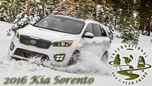 2016 Kia Sorento Drives Home with 2016 International SUV of the Year Award on ICOTY's 20th Anniversary - Presented by Road & Travel Magazine