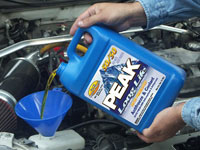Topping-off coolant 