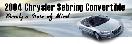 2004 Chrysler Sebring Convertible - Purely a State of Mind!