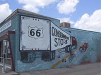Consignment Store Artwork along Route 66 (Copyright Susan McKee 2007)