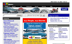 eBay Motors website