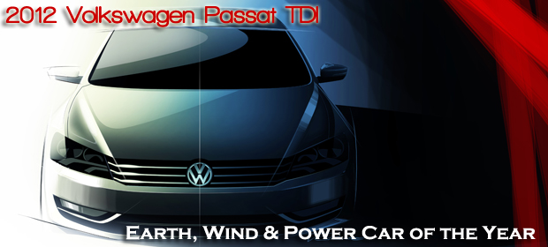 2012 Volkswagen Passat TDI Named Earth, Wind & Power Car of the Year for Most Earth Friendly