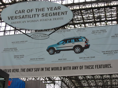 Volvo XC90 Banner at NYC Auto Show