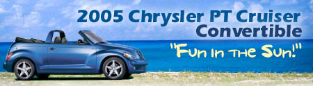 2005 Chrysler PT Cruiser Convertible - Fun in the Sun!