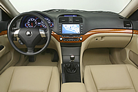 2004 Acura TSX interior view