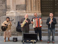 Genoa Italy Musicans