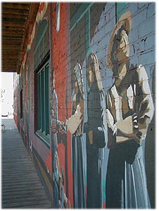 A Mural painted on the outside of The River City Brewery