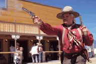 Gun fight at American West Heritage Center