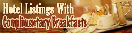 Hotel Listings With Complimentary Breakfasts